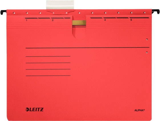 Leitz Skoroszyt zawieszany Alpha, A4, czerwony (19840025)