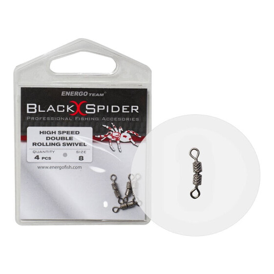 Спиннинг для рыбалки BLACK FIGHTER Black Spider High Speed Double Swivels Grey