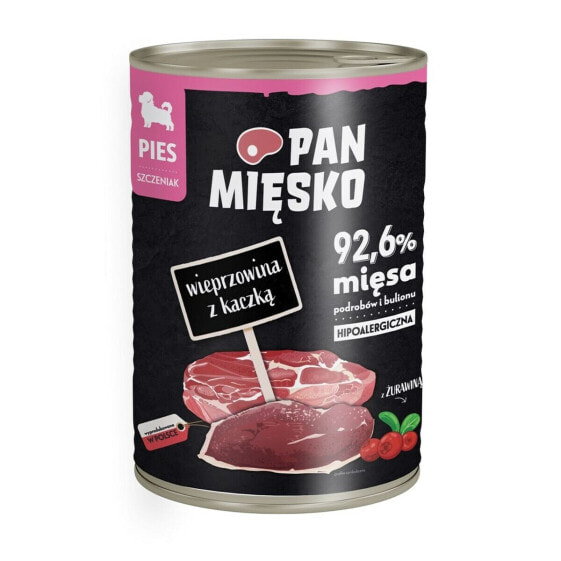 Влажный корм PAN MIĘSKO Meat Cerdo con Pato Говядина 400 g