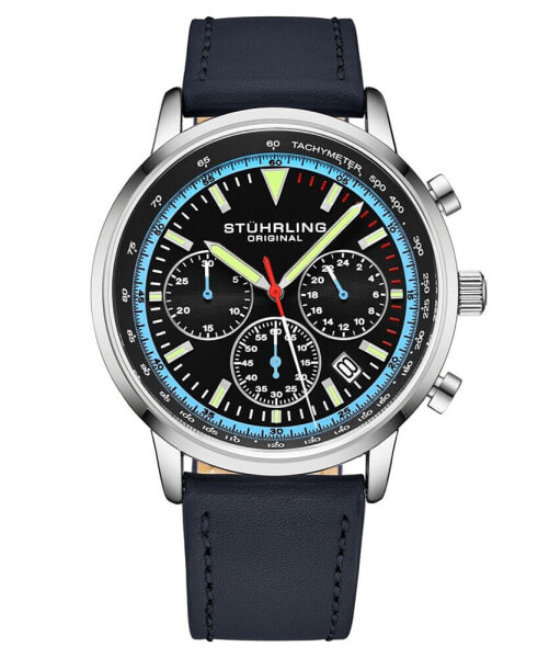 Часы Stuhrling  Blue Leather Watch