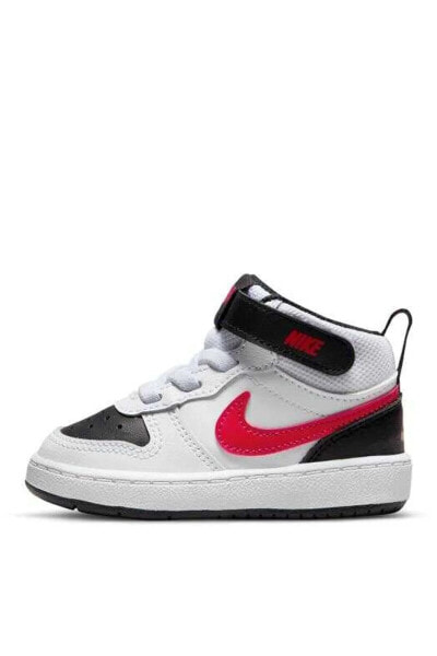 Кроссовки Nike Детские Бело-красно-черные CD7784-110 COURT BOROUGH MID 2 (TDV)