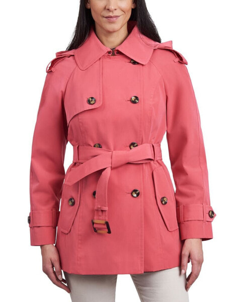 Women's Double-Breasted Belted Trench Coat