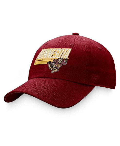 Бейсболка с напайкой для мужчин Top of the World Minnesota Golden Gophers Maroon Slice