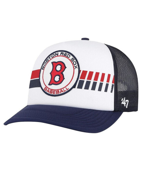 Men's White/Navy Boston Red Sox Cooperstown Collection Pack Express Trucker Adjustable Hat