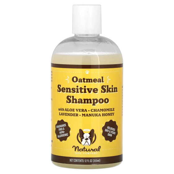 Oatmeal Sensitive Skin Shampoo, For Dogs, Fragrance Free, 12 fl oz (355 ml)