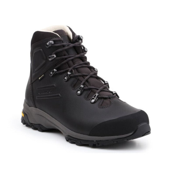 Мужские кроссовки спортивные треккинговые черные кожаные высокие демисезонные Trekking shoes Garmont Nevada Lite GTX M 481055-211