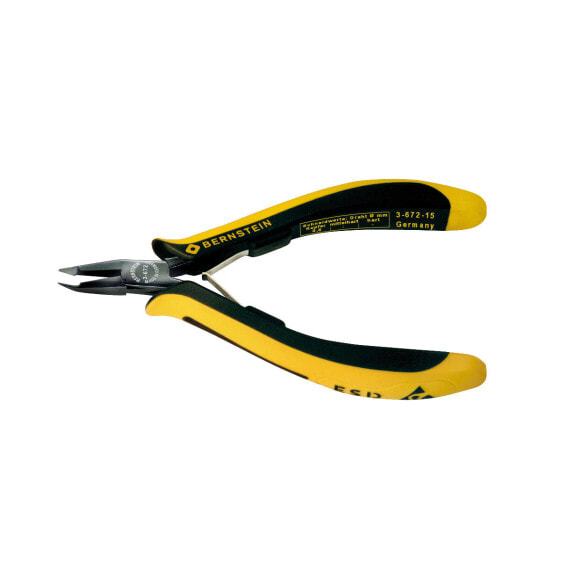 Bernstein Werkzeugfabrik Steinrücke 3-672-15 - End-cutting pliers - 1 cm - 5 mm - Steel - Plastic - Black/Yellow