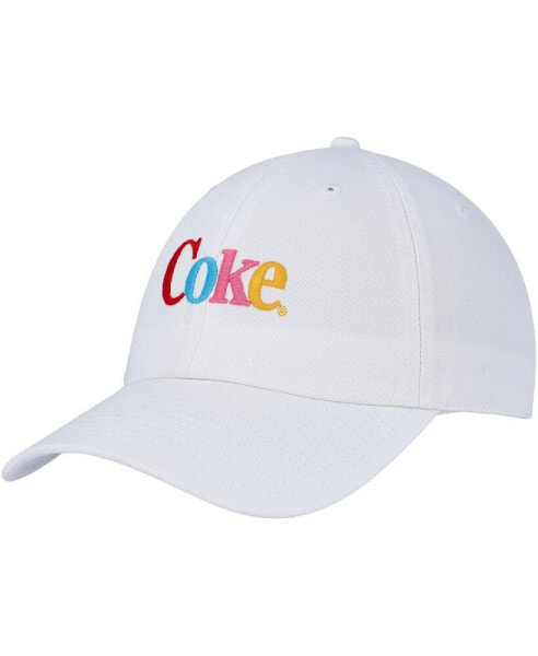 Men's White Coca-Cola Ballpark Adjustable Hat