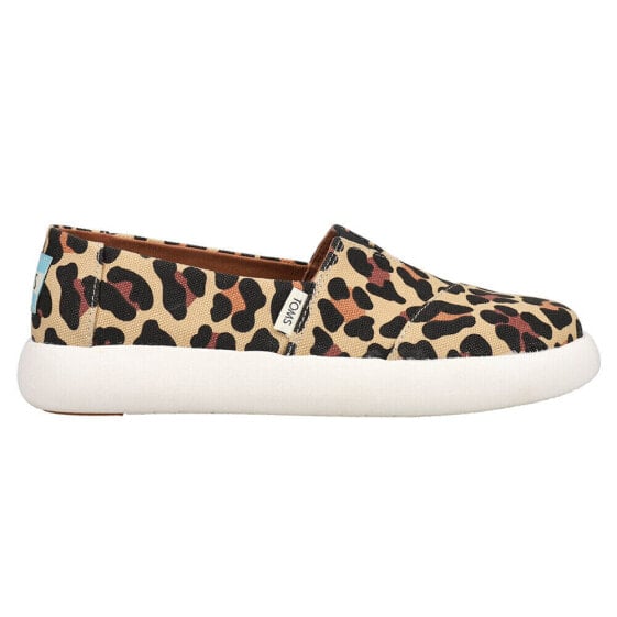 TOMS Alpargata Mallow Leopard Slip On Womens Size 6 B Sneakers Casual Shoes 100