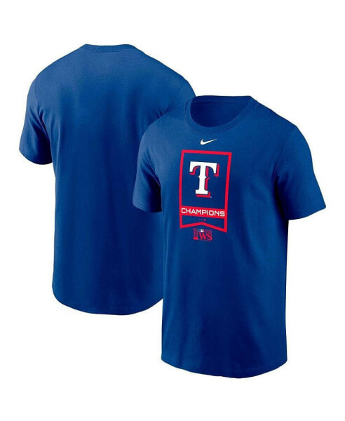 Men's Royal Texas Rangers 2023 World Series Champions Banner T-shirt