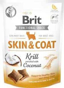 Brit Functional Snack Skin Coat Sierść Krill Kryl Kokos 150 g