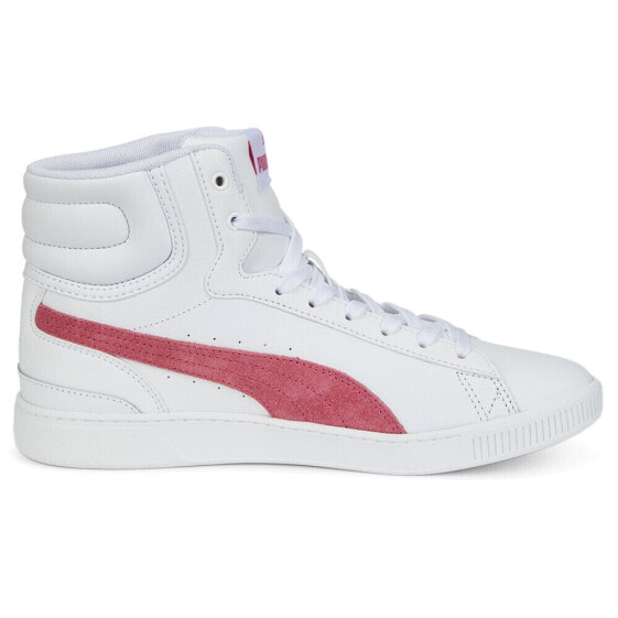 Puma Vikky V3 High Top Womens White Sneakers Casual Shoes 387610-03