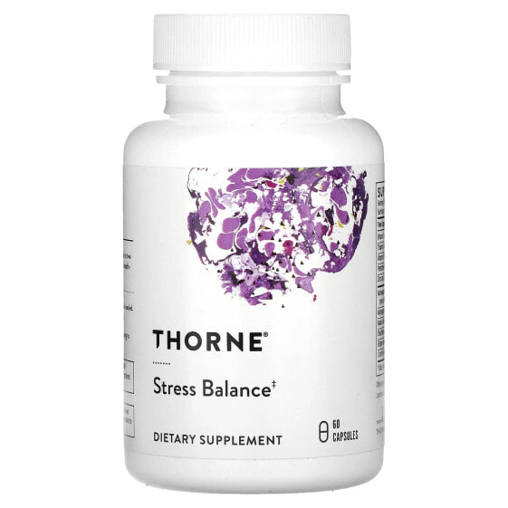 Витамины и БАДы для улучшения памяти и работы мозга Thorne Stress Balance, 60 капсул