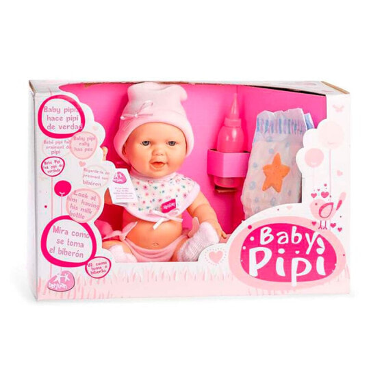 BERJUAN Baby Pipi In Pink Suit And Accessories 30 cm Doll