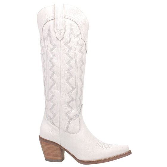 Dingo High Cotton Snip Toe Cowboy Womens White Casual Boots 01-DI936-WH