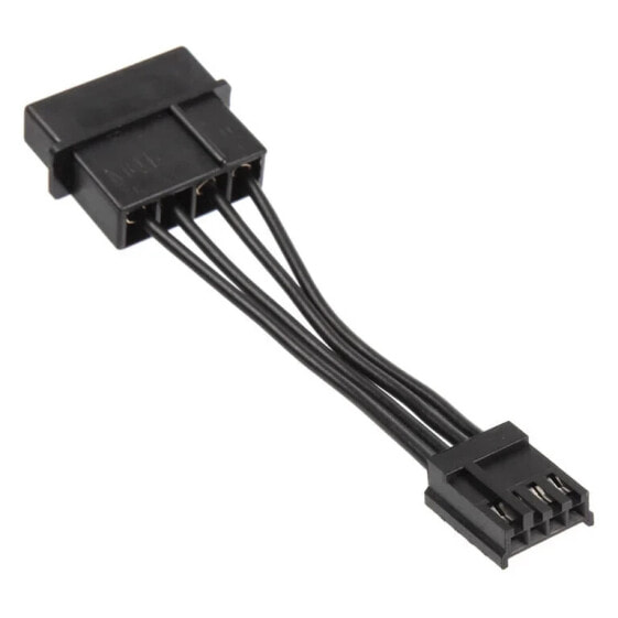 Kolink Adapter-Stromkabel von 4-Pol-Molex auf Floppy - schwarz, 5cm