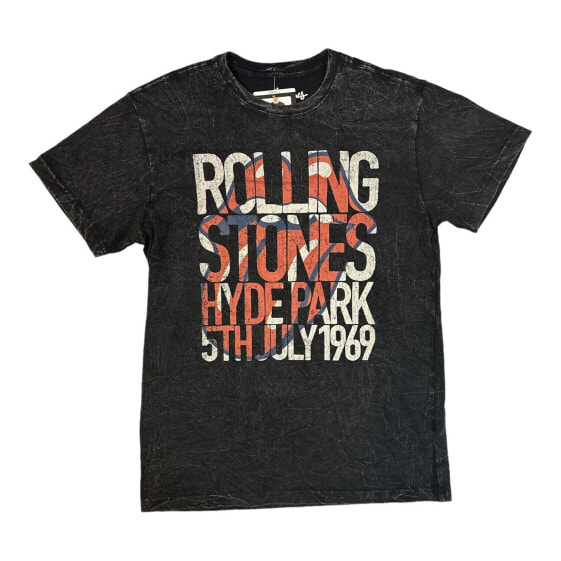 The Rolling Stones Men's Graphic Band Screen Print Short Sleeve Crewneck T-Shirt