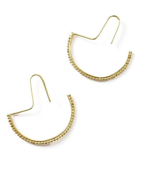 Bhavani Gold-Tone Dot Threader Earrings