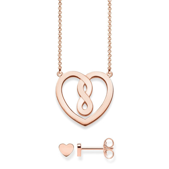 Подвеска THOMAS SABO Infinity из розового золота 925 серебро SET0562-415-40-L42v