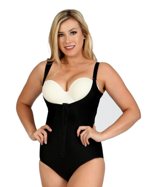 InstantRecovery 264107 Women Tummy Control Under Bust Brief Bodysuit Size XL