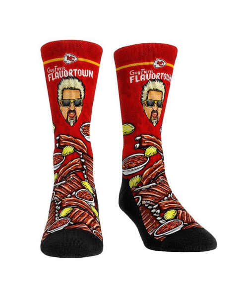 Men's and Women's Socks Kansas City Chiefs NFL x Guy Fieri’s Flavortown Crew Socks