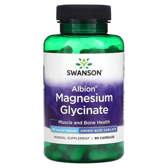 Витамины для здоровья Swanson Magnesium Glycinate 133 мг, 90 капсул