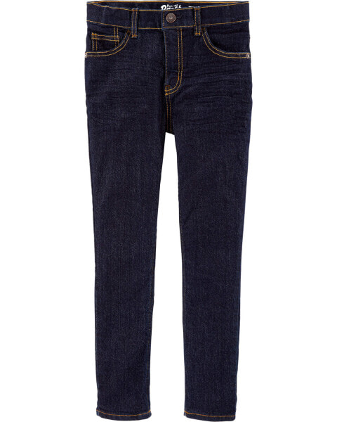 Kid Dark Blue Wash Skinny-Leg Jeans 12R