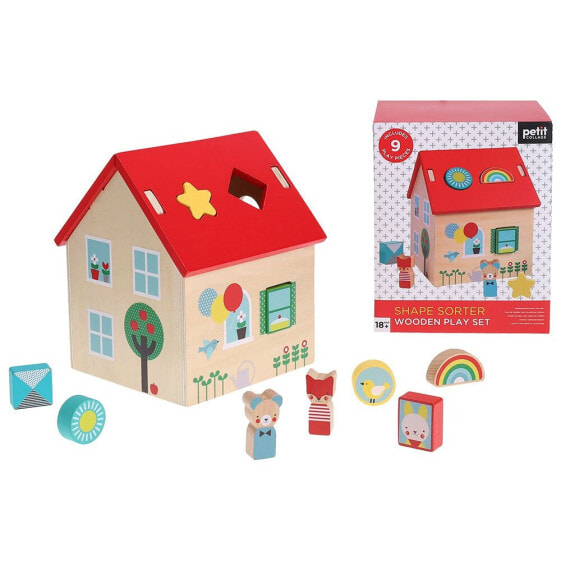 PETIT COLLAGE Shape Sorter Wooden Play Set