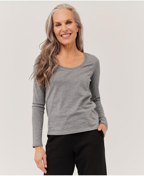 Organic Cotton Softspun Scoop Long Sleeve Tee