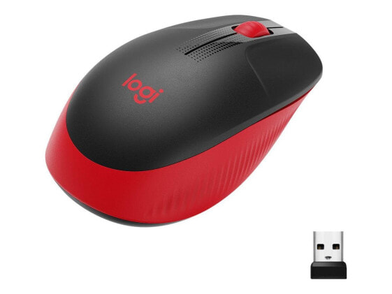 Logitech M190 Wireless Maus"Rot Kabellos