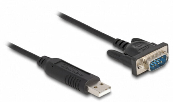 Delock USB 2.0 zu Seriell RS-232 Adapter mit kompaktem seriellen Steckergehäuse 50 cm