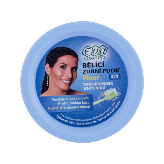 Eva Cosmetics Whitening Toothpowder Fluor 30 g zahnbleaching unisex