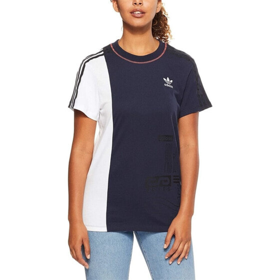 Футболка женская Adidas TEE DH2946 100% хлопок_NAVY BLUE XS