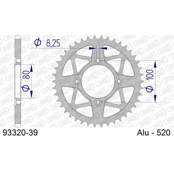 AFAM 93320 Rear Sprocket