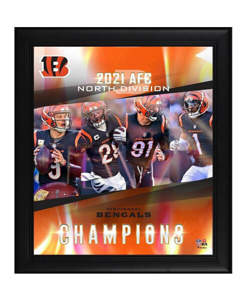 Cincinnati Bengals Framed 15" x 17" 2021 AFC North Division Champions Collage