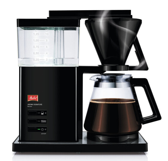 MELITTA Aroma Signature Style - Drip coffee maker - 1.25 L - Ground coffee - 1520 W - Black
