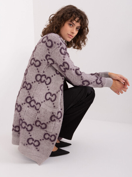 Свитер Wool Fashion Italia Dark Violet Bloom