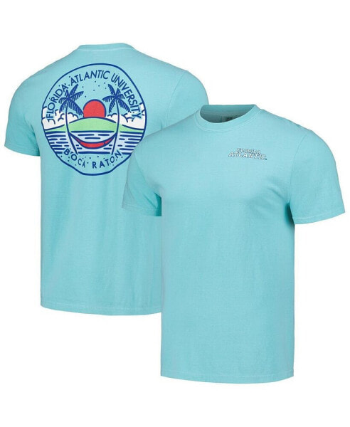 Men's and Women's Teal Florida Atlantic Owls Scenic Comfort Colors T-Shirt