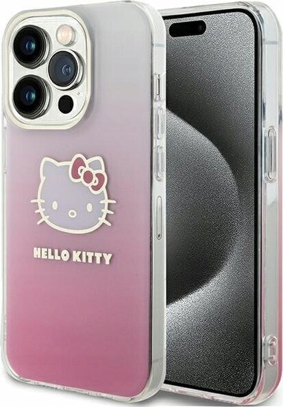 Sourcing Hello Kitty HKHCP15LHDGKEP iPhone 15 Pro 6.1" pink/pink hardcase IML Gradient Electrop Kitty Head