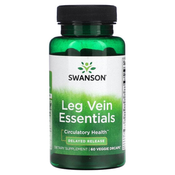 Витамины для женского здоровья Swanson Leg Vein Essentials, 60 капсул вегетарианских