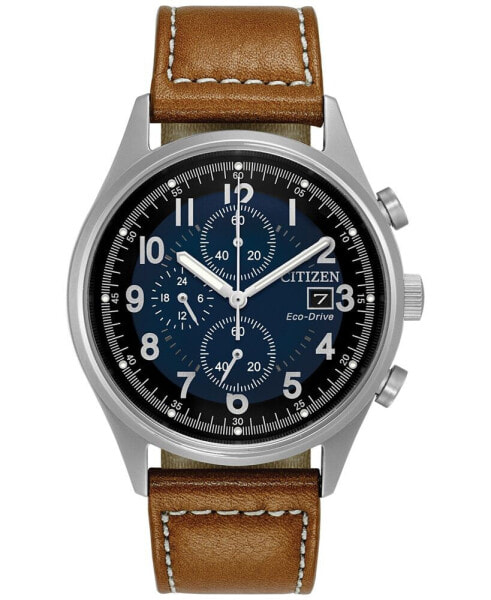 Часы Citizen Eco-Drive Brown Leather 42mm