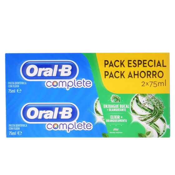 Зубная паста Oral B COMPLETE DENTIFRICO ENJUAGE + BLANQUEANTE SET 2 x 75 ml
