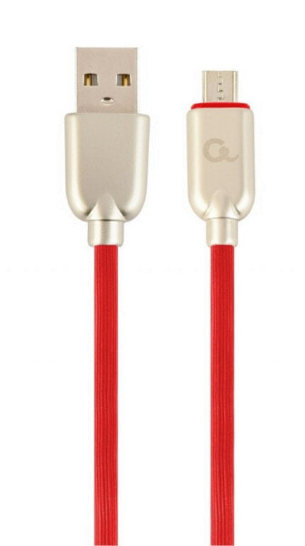 Разъем Gembird Cablexpert CC-USB2R-AMMBM-2M-R - 2 м - USB A - Micro-USB B - USB 2.0 - 480 Mбит/с - Красный