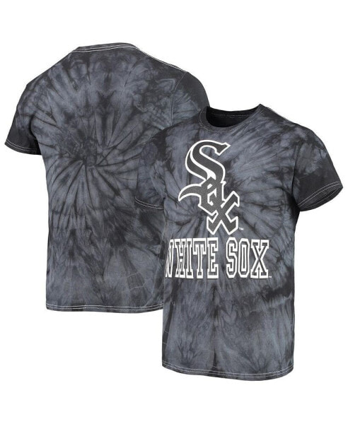 Men's Black Chicago White Sox Spider Tie-Dye T-shirt
