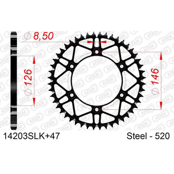 AFAM 14203SLK rear sprocket