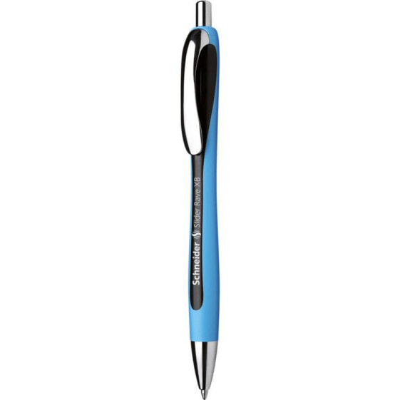 Schneider Pen Slider Rave XB Черный Автоматическая нажимная шариковая ручка Очень жирный P132501