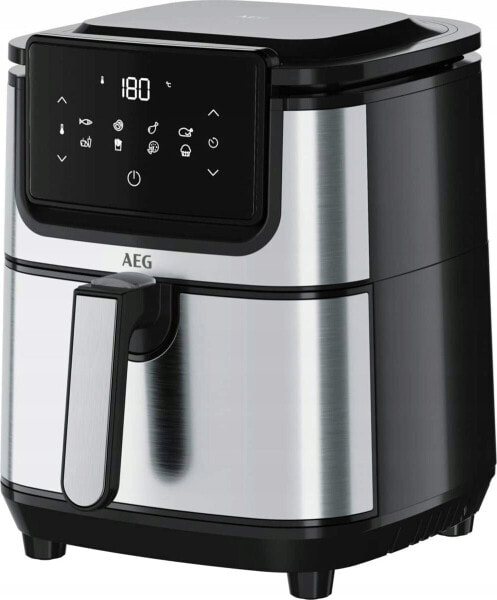 Frytkownica AEG AEG AF6-1-4ST, Hot air fryer, 3.5 L, 80 °C, 200 °C, Single, Black, Stainless steel