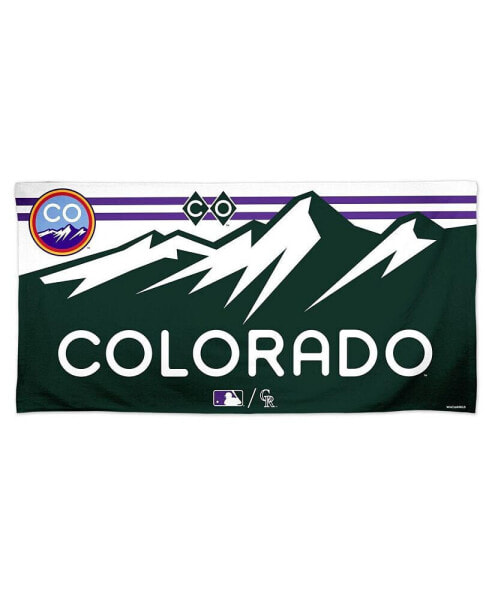 Colorado Rockies 30'' x 60'' City Connect Spectra Beach Towel