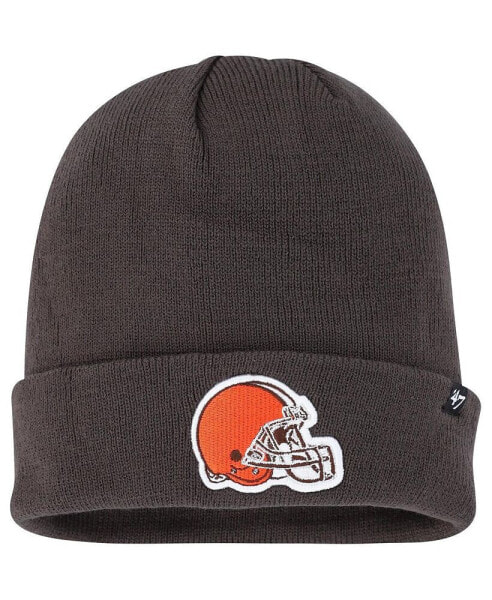 Men's Charcoal Cleveland Browns Secondary Cuffed Knit Hat