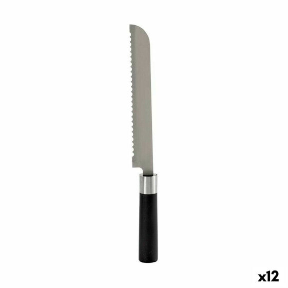 Зубчатый нож 3,5 x 2 x 33 cm Нержавеющая сталь Пластик (12 штук)